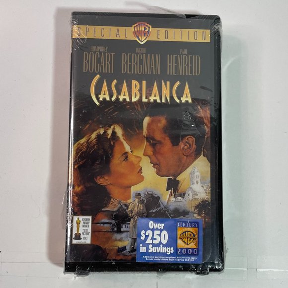 Warner Bros. Other Casablanca Vhs Special Edition Clamshell Case